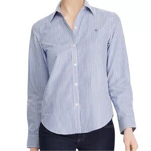 Polo by Ralph Lauren Navy and White Button Down Shirt